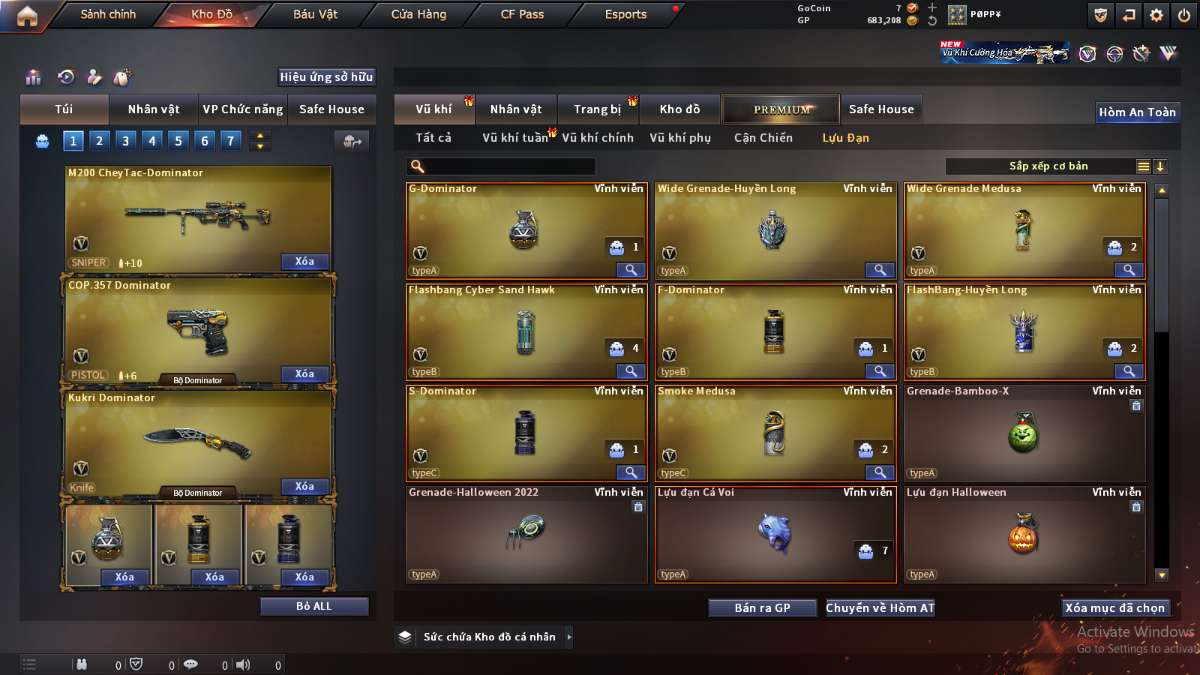 shop acc cf uy tin gia re